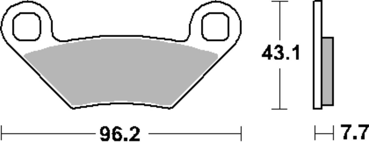 Sbs Klocki Hamulcowe Kh475 Off-Road Sinter Kolor Złoty Pasuje Do: Polaris 5