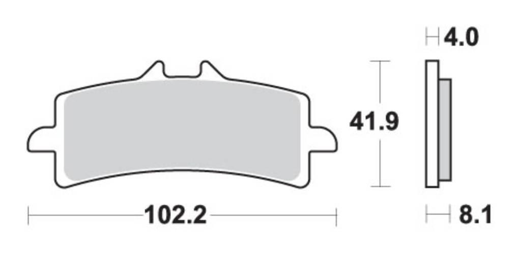 Sbs Klocki Hamulcowe Kh447 Street Performance Excel Sinter Kolor Złoty Przó