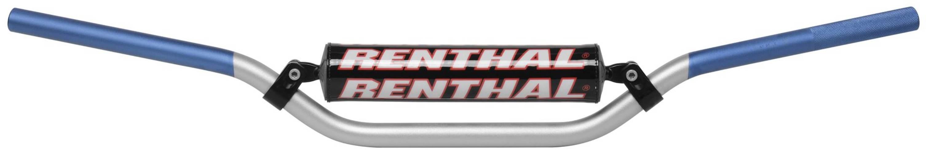 Renthal Kierownica 7/8 Cala 22Mm Mx Handlebar Silver/Blue Rc Padded Kolor S