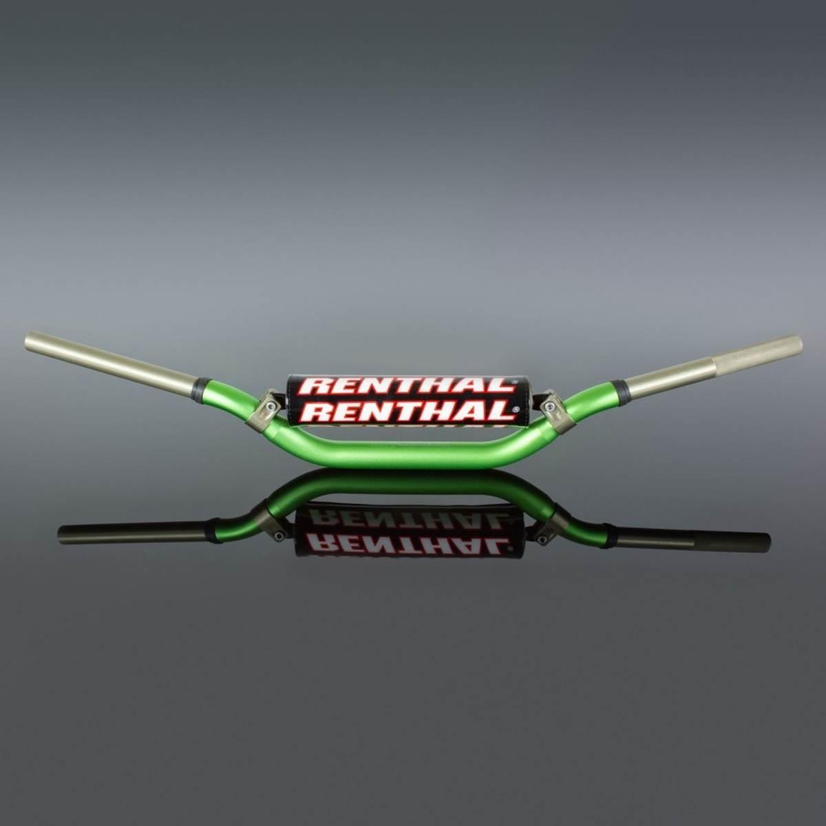 Renthal Kierownica 1,1/8 Cala 28,6Mm Mx Twinwall 997 Handlebar Green Cr/Crf