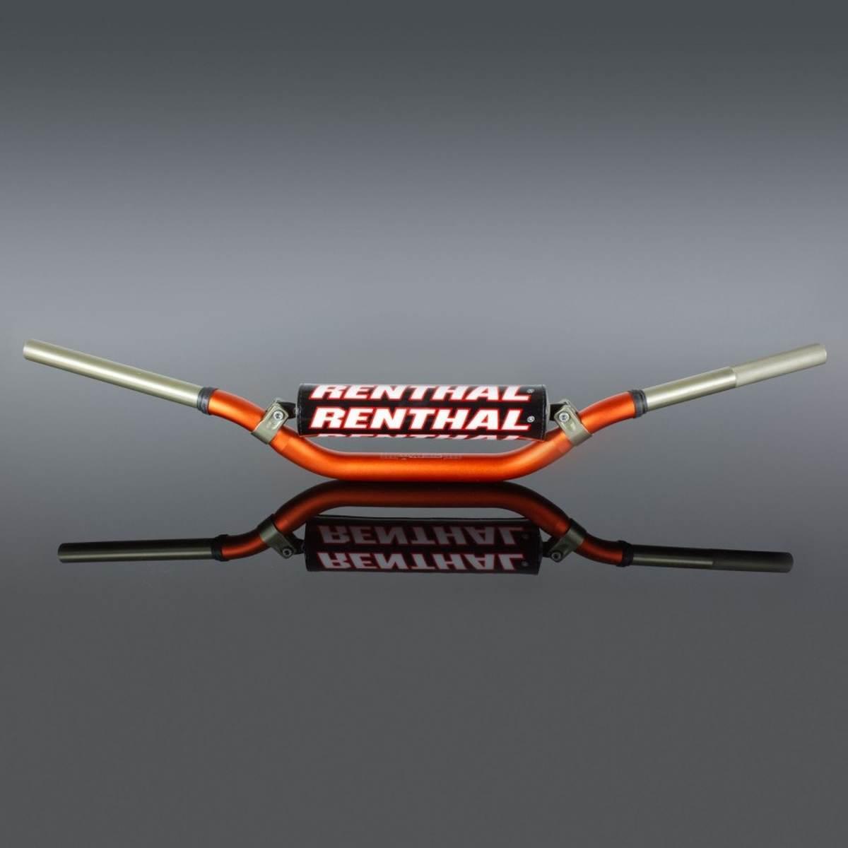 Renthal Kierownica 1,1/8 Cala 28,6Mm Mx Twinwall 997 Handlebar Orange Rc/Cr