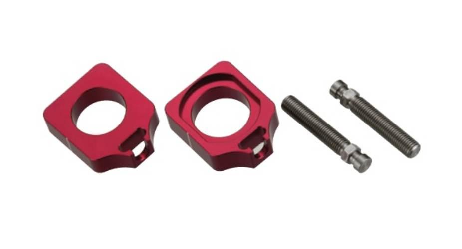 Accel Napinacz Tylnej Ośki Ze Śrubą Honda Crf 250 450 R '09-'24 Kolor Czerw