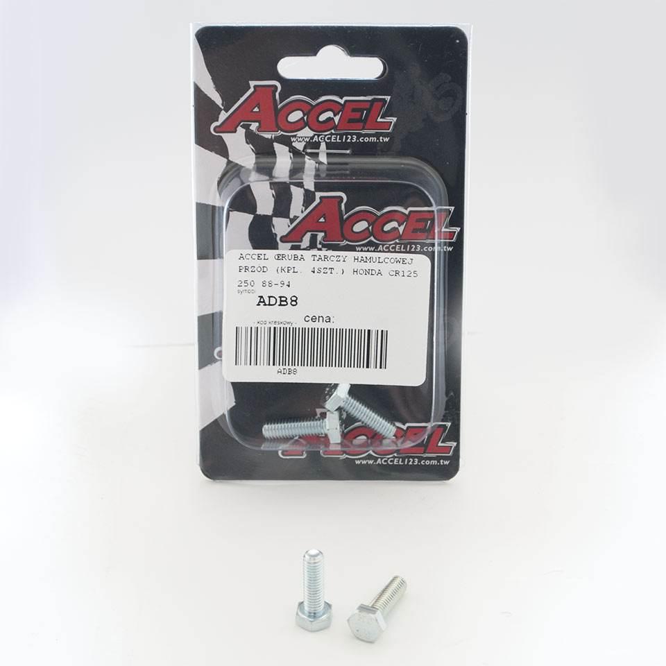 Accel Śruby Tarczy Hamulcowej Przód Kpl. 4Szt.-M6 Honda Cr 125/250 '88-'94
