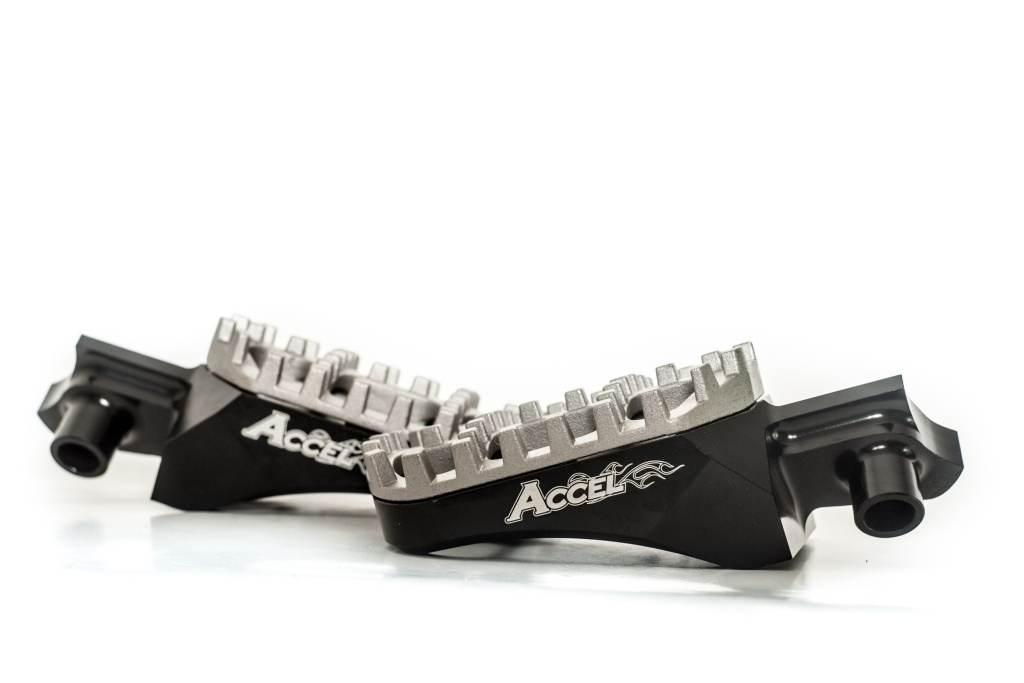 Accel Podnóżki Suzuki Rmz250/450 '08-'17, Aluminium T7075, Kolor Czarny, Re - zdjęcie 2