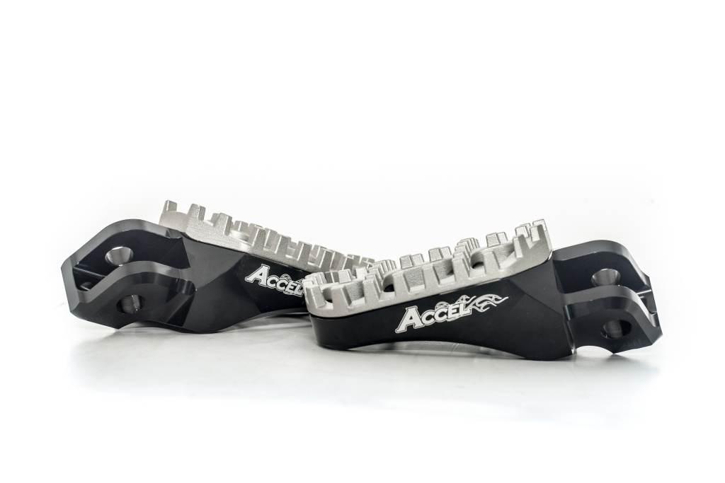 Accel Podnóżki Ktm Sx/Sxf/Exc/Excf '02-'15, Regulowana Szerokość, Kolor Cza - zdjęcie 2