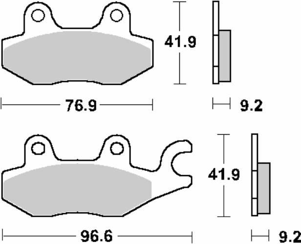 Sbs Klocki Hamulcowe Kh197 Maxi Carbon Carbon Tech Honda Ns-1 75 '92-'00, N
