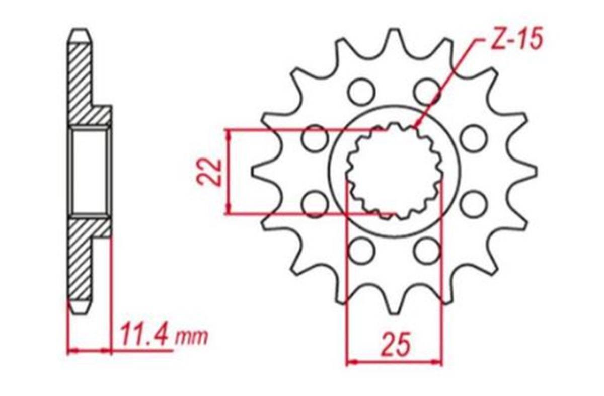Grosskopf Zębatka Przednia 1252 13 Lc4 400/600/620/640/690 Jtf1902.13