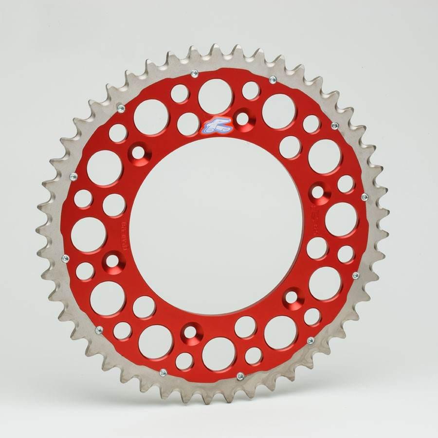 Renthal Zębatka Tylna Twinring 289 49 Stalowo-Aluminiowa Kolor Czerwony Hon