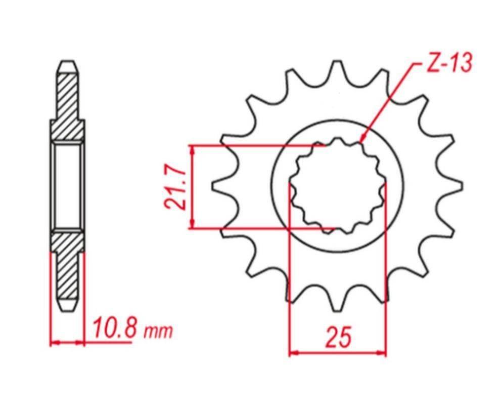 Grosskopf Zębatka Przednia 2142 14 Yamaha Yzf R6 '06-'20 -2 Jtf1586.14