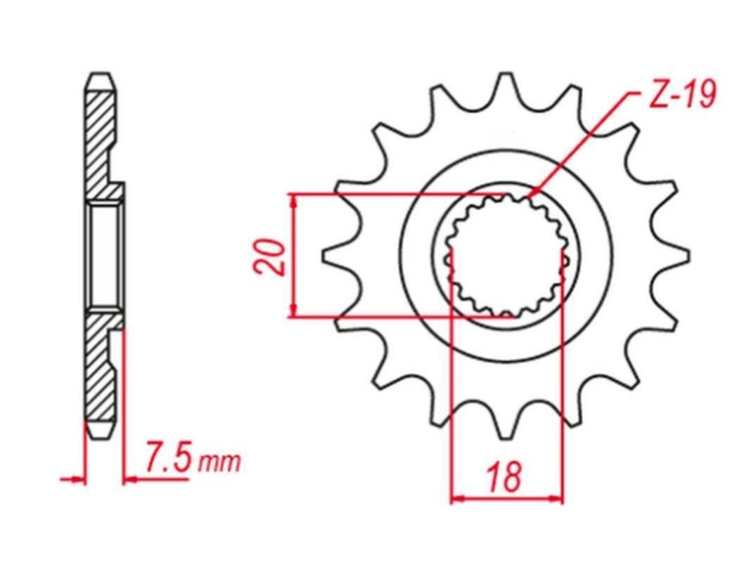 Grosskopf Zębatka Przednia 340 13 Honda Cr 125 '87-'03 Jtf326.13