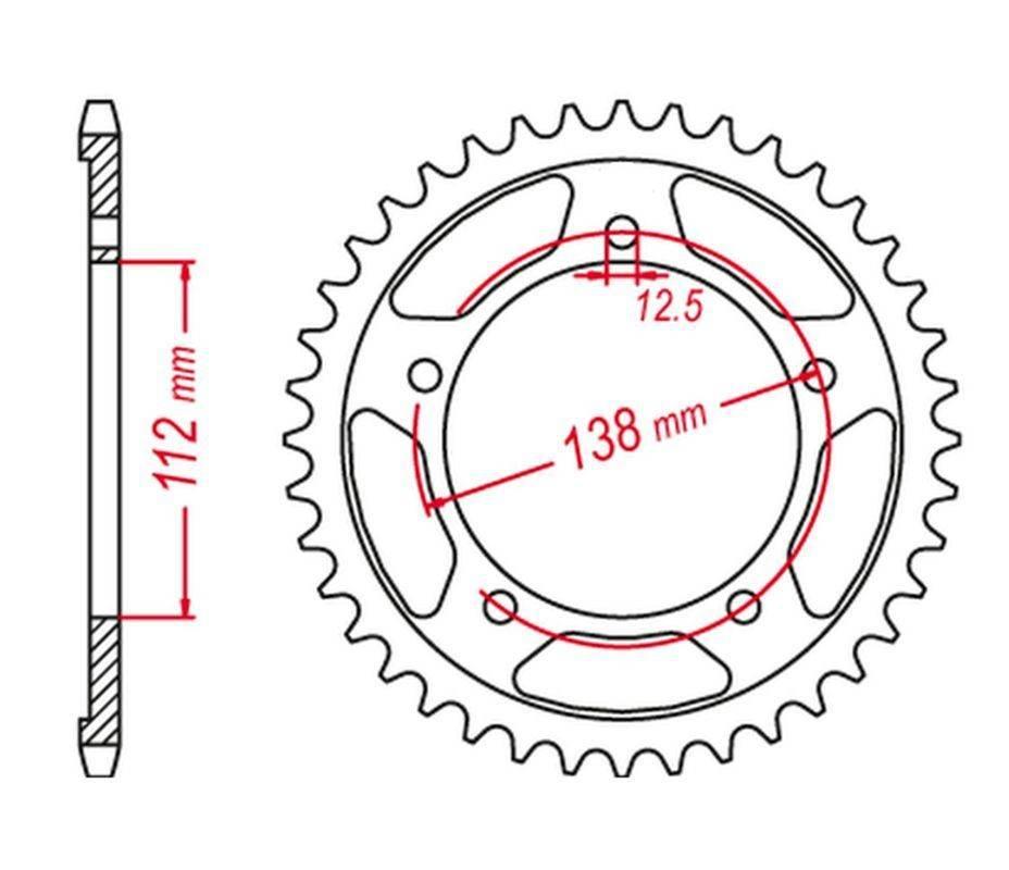 Grosskopf Zębatka Tylna 408 42 Honda Cbr 900Rr Fireblade '92-'95 Jtr302.42