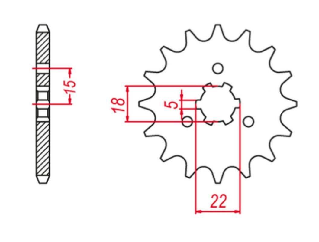 Grosskopf Zębatka Przednia 423 14 Kawasaki Kx 125 '94-'08 +1 Jtf1445.14
