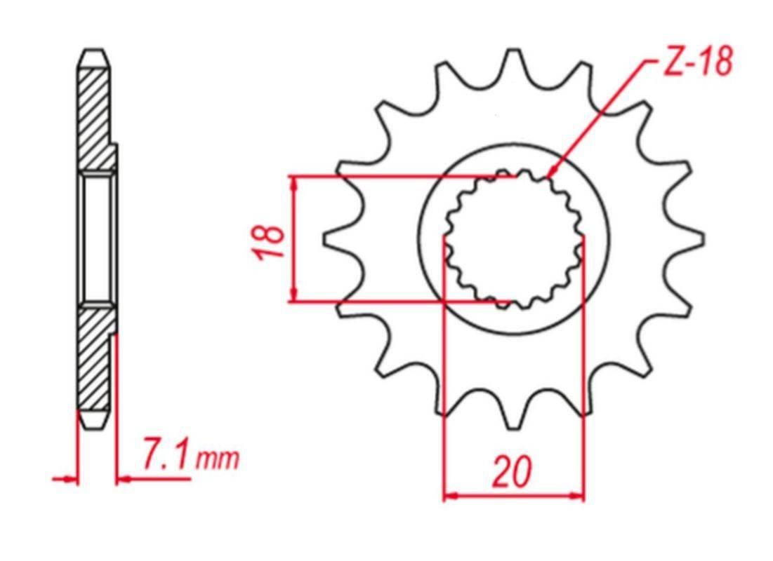 Grosskopf Zębatka Przednia 432 11 Suzuki Rm 125`92-'11 -1 Jtf427.11
