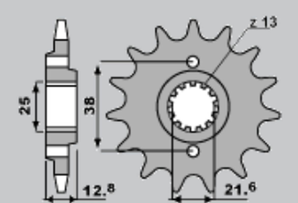 Grosskopf Zębatka Przednia 511 14 Kawasaki Klr650 '90-'14, Klx650 Jtf509.14