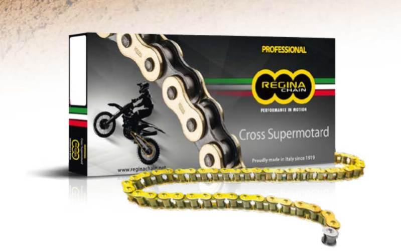 Regina Łańcuch Napędowy 520Rx3 118-Ogniw Motocross Do 500 Ccm Off Road Złot