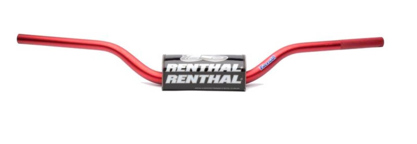 Renthal Kierownica 1,1/8 Cala 28,6Mm Mx Fatbar Handlebar Rc Wysoka High Red