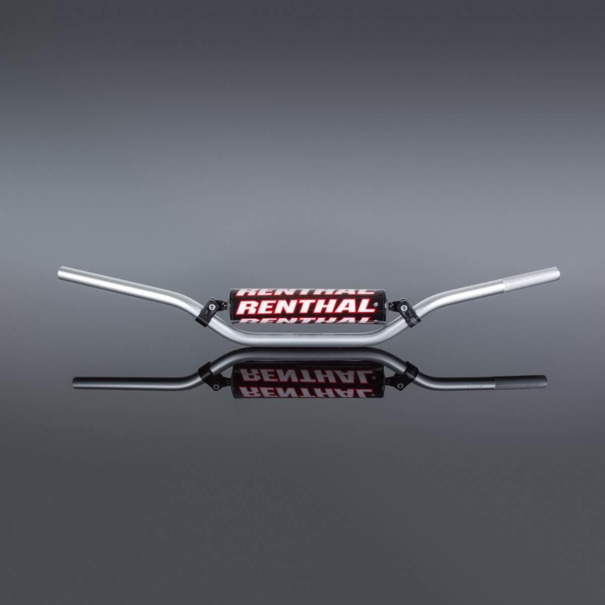 Renthal Kierownica 7/8 Cala 22Mm Mx Handlebar Silver Enduro High Padded Kol