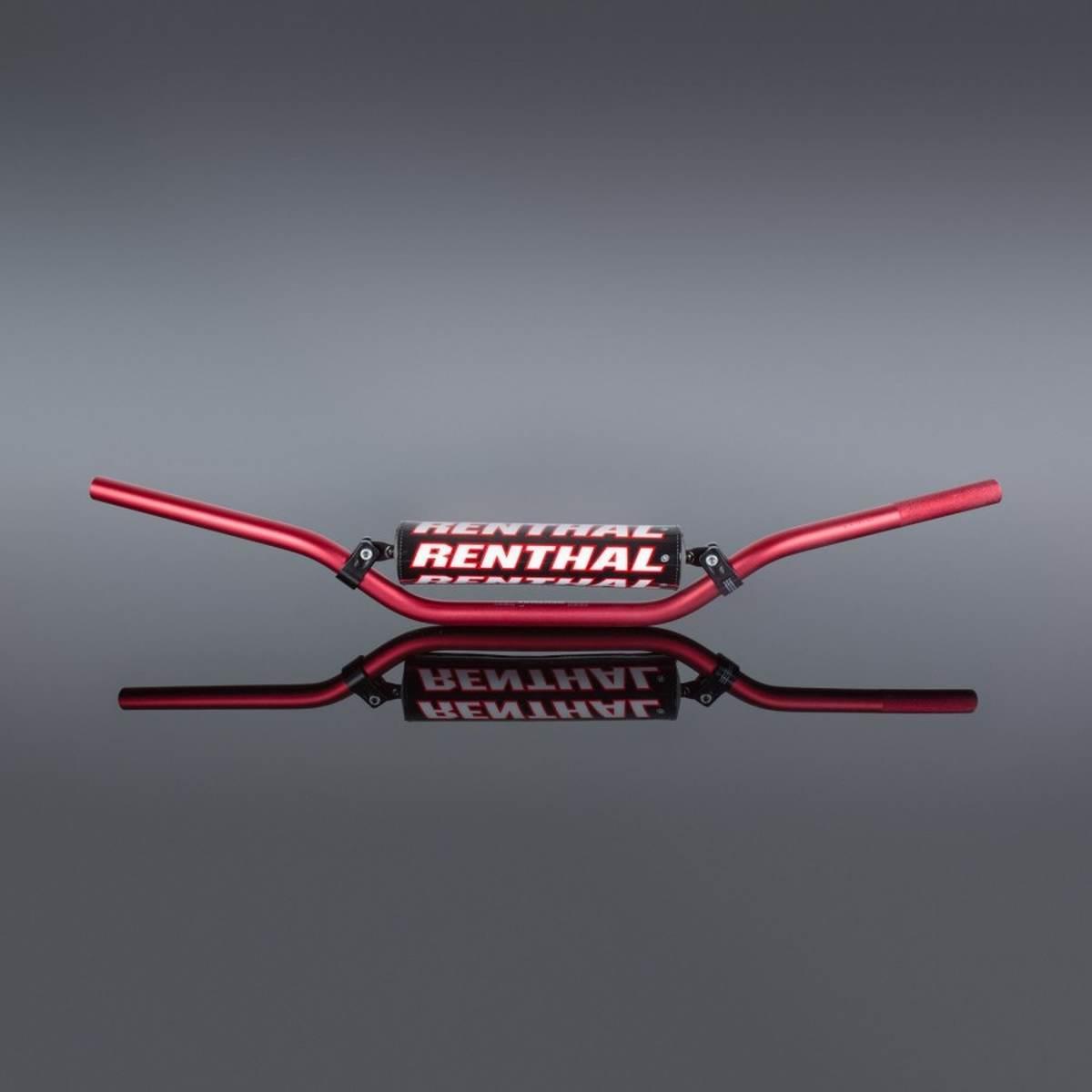 Renthal Kierownica 7/8 Cala 22Mm Mx Handlebar Red Cr High/Ricky Johnson Pad
