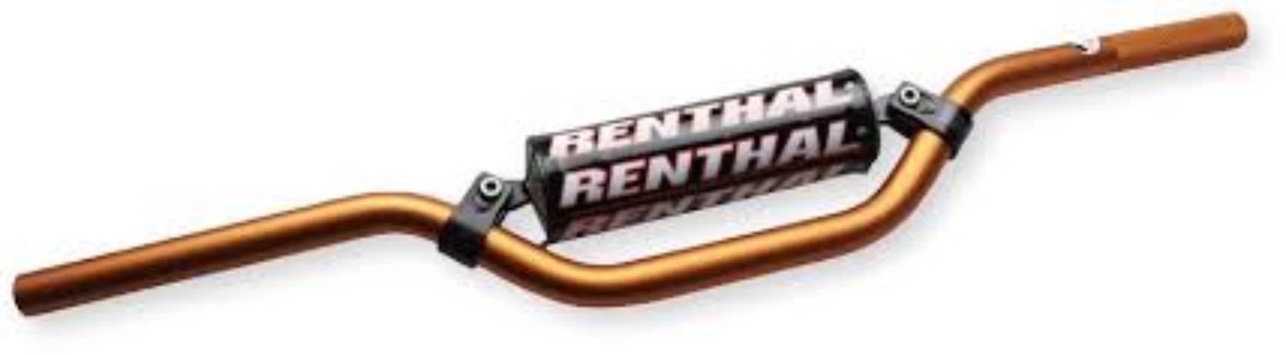 Renthal Kierownica 7/8 Cala 22Mm Mx Mini Handlebar Orange Ktm 85 Sx Padded
