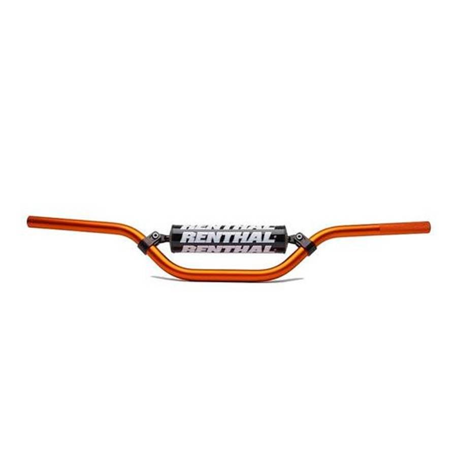 Renthal Kierownica 7/8 Cala 22Mm Mx Mini Handlebar Orange Ktm 65 Sx Padded
