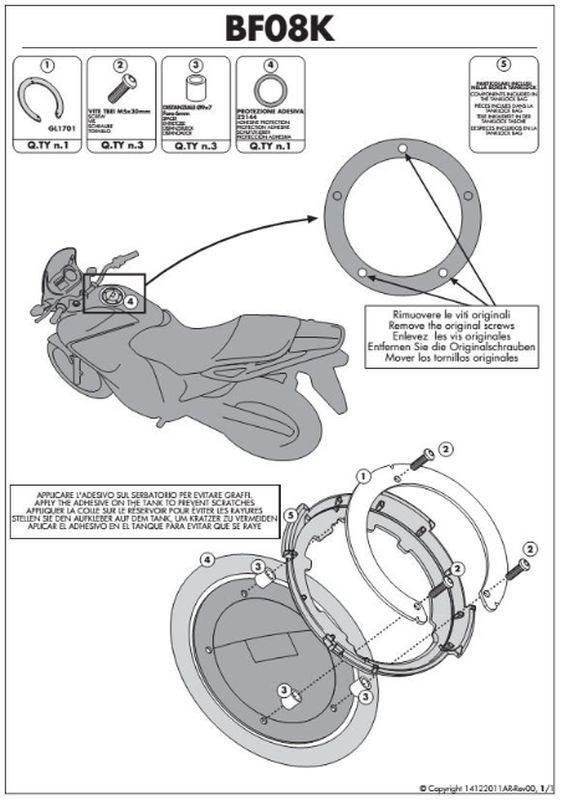 Kappa Mocowanie Tanklock Ducati