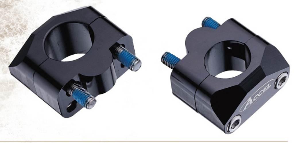 Accel Mocowanie/Podwyżki Kierownicy Dół-22,2/Góra-28,6Mm Wys. 20Mm Kolor Cz