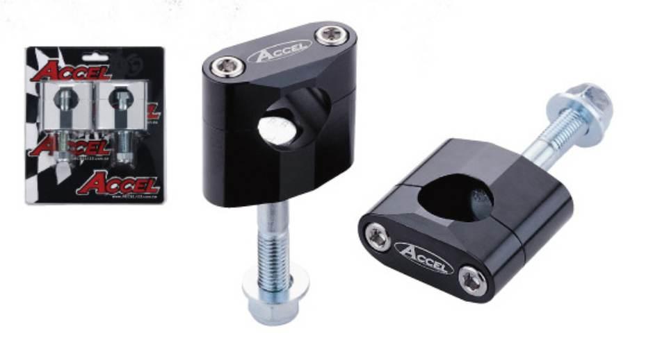Accel Mocowanie/Podwyżki Kierownicy 22,2Mm Wys. 34Mm Ze Śrubą M12 Kolor Cza