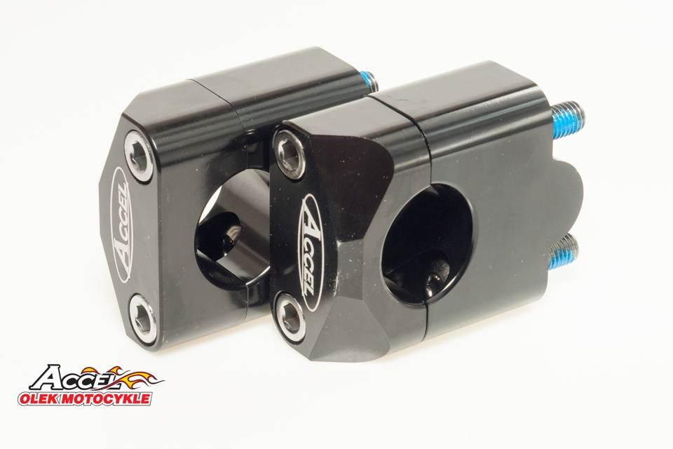 Accel Mocowanie/Podwyżki Kierownicy Dół-22,2/Góra-22,2Mm Wys. 35Mm Kolor Cz