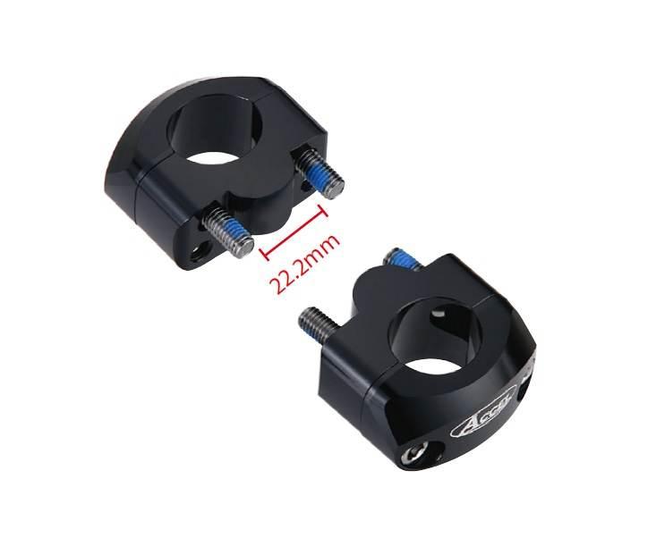 Accel Mocowanie/Podwyżki Kierownicy Dół-22,2/Góra-22,2Mm Wys. 20Mm Kolor Cz