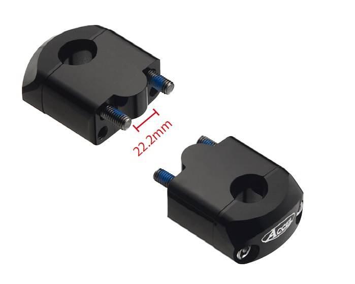 Accel Mocowanie/Podwyżki Kierownicy Dół-22,2/Góra-22,2Mm Wys. 35Mm Kolor Cz