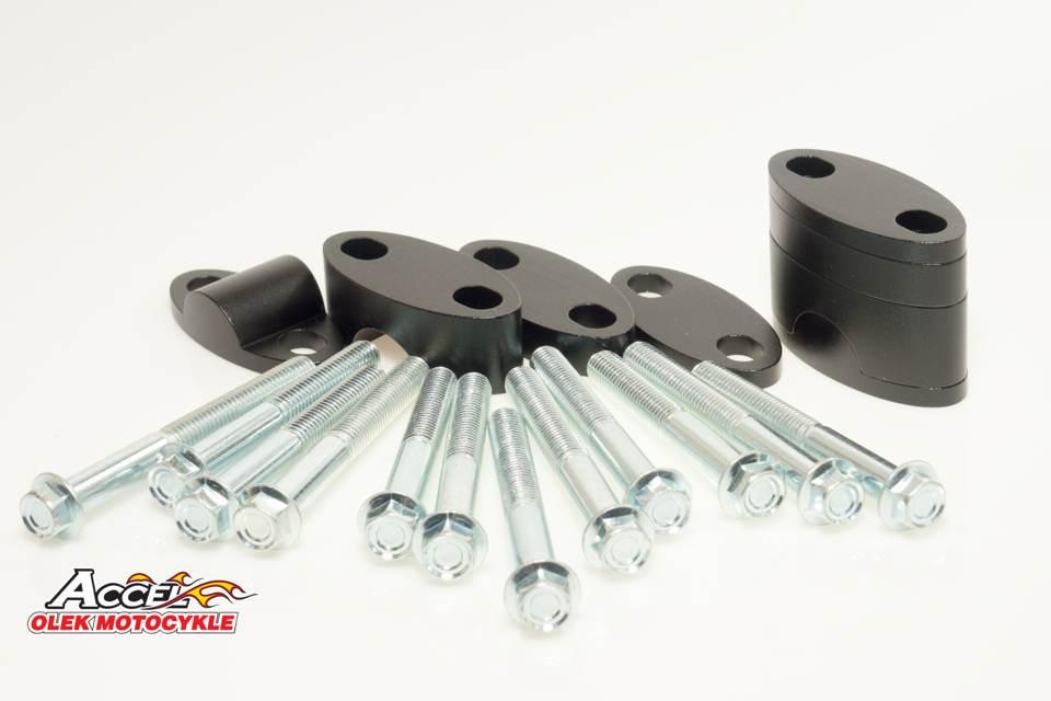 Accel Mocowanie/Podwyżki Kierownicy Dół-22,2/Góra-22,2Mm Plasterki 18+5+10+