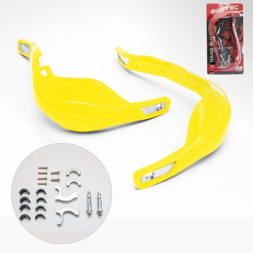 Biketec Parts Osłony Rąk Handbary Alu Kolor Żółty Z Mocowaniami 22Mm I 28Mm