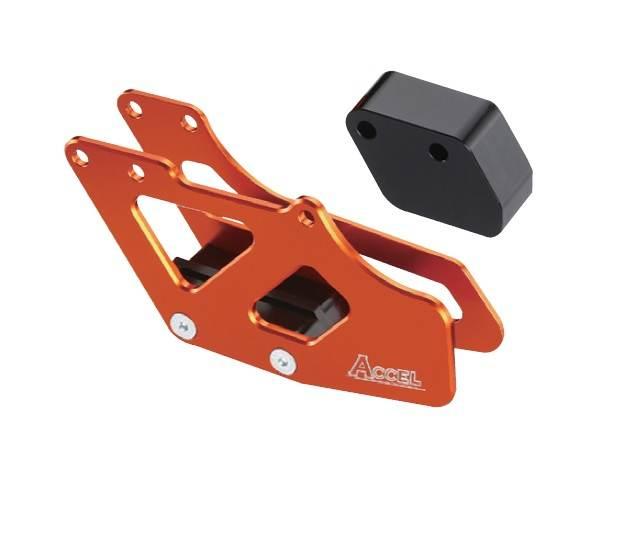 Accel Prowadnica Łańcucha Kpl. Ktm 2T '98-'06 Kolor Pomarańczowy