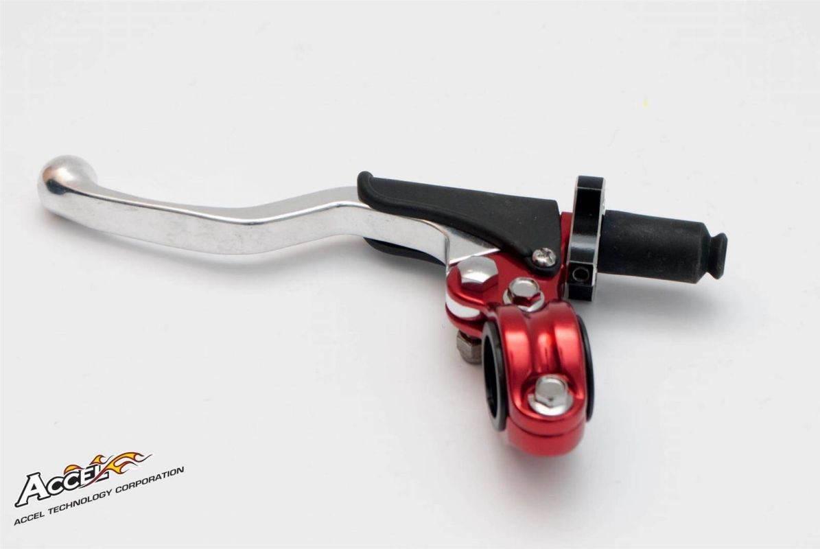 Accel Uchwyt Dźwigni Sprzęgła Kompletny Uniwersalny Kolor Czerwony Cl-05Rd
