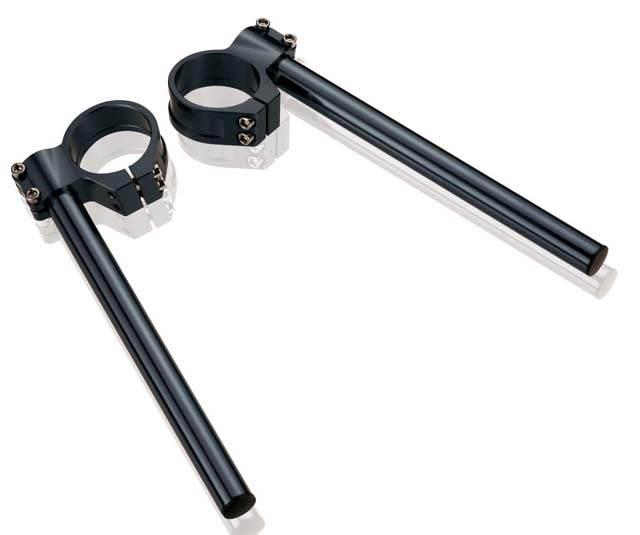 Accel Kierownica Dwuczęściowa Street Clip-On Uchwyt 50Mm Kolor Czarny