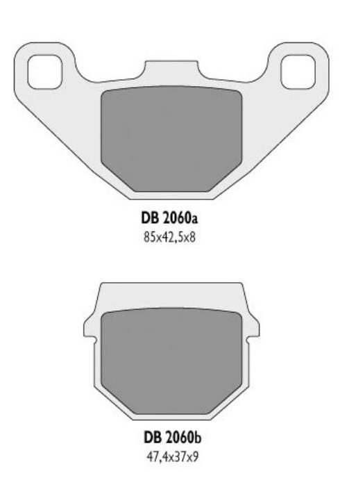 Delta Braking Klocki Hamulcowe Kh83 - Zastępują Db2060Mx-D I Db2060Qd-D