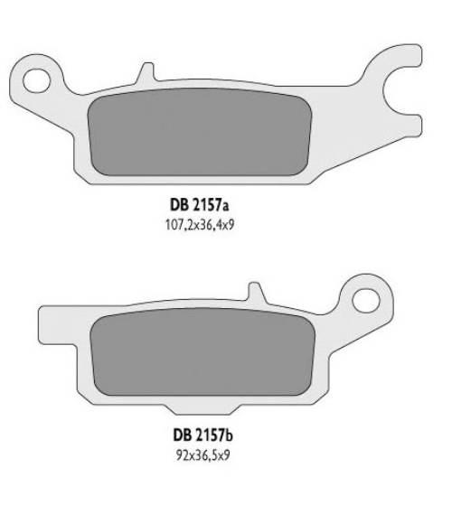 Delta Braking Klocki Hamulcowe Kh445 Yamaha Yfm 550 Grizzly '11-14, Yfm 700