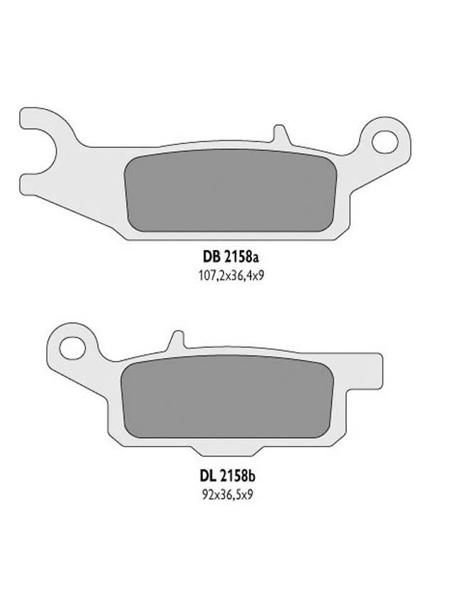 Delta Braking Klocki Hamulcowe Kh446 Yamaha Yfm 550 Grizzly '11-14, Yfm 700
