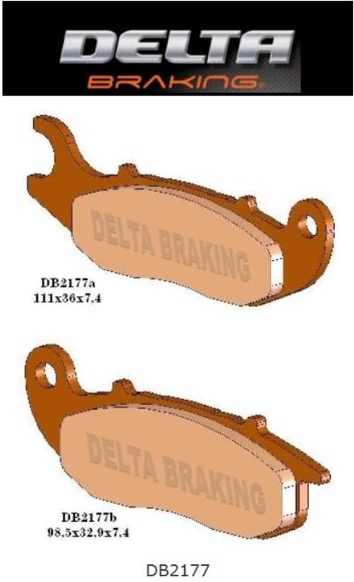 Delta Braking Klocki Hamulcowe Kh465 Honda Crf 230/250L, Ajp Pr7 Przód - Za