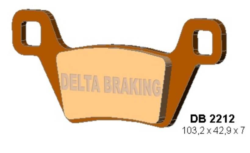 Delta Braking Klocki Hamulcowe Kh600 Kymco Mxu - Zastępują Db2212Mx-D Oraz