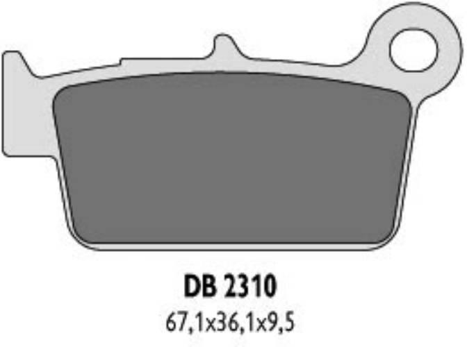Delta Braking Klocki Hamulcowe Kh367 Tył Kxf/Rmz/Yz/Yzf - Zastępują Db2310M