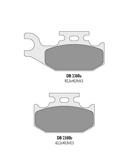 Delta Braking Klocki Hamulcowe Kh317 Atv Suzuki Lt-A 500 Vision '02 Tył - Z