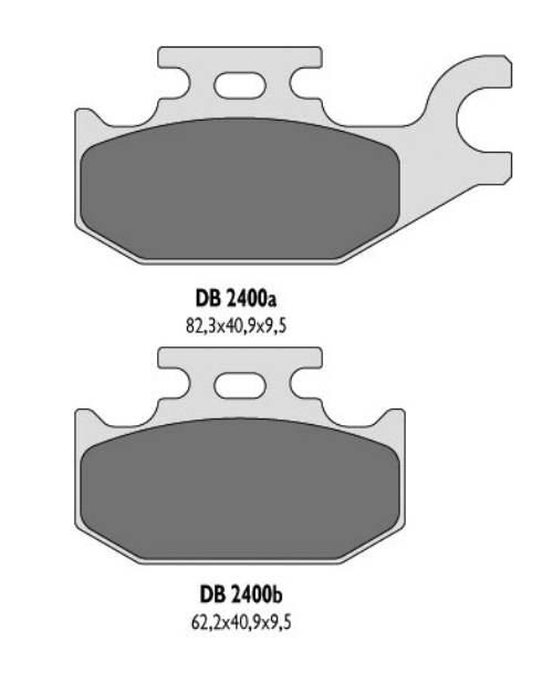 Delta Braking Klocki Hamulcowe Kh307 Yamaha Yfm Tył - Zastępują Db2400Mx-D