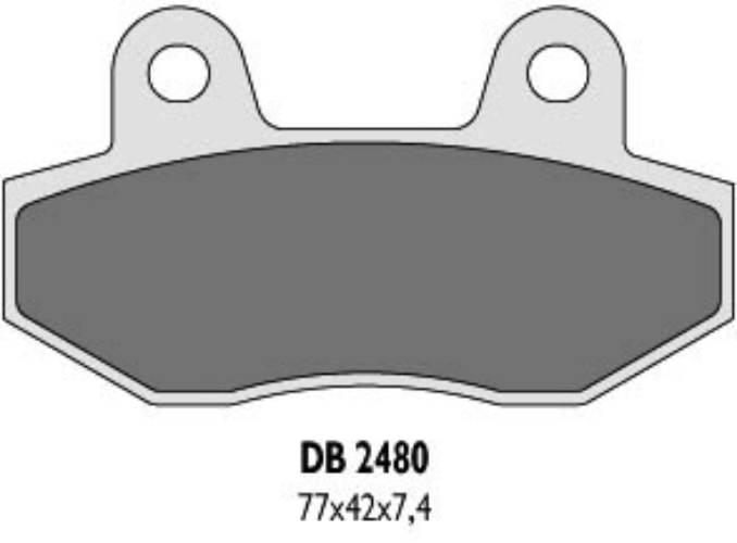 Delta Braking Klocki Hamulcowe Kh86 - Zastępują Db2480Mx-D Oraz Db2480Qd-D