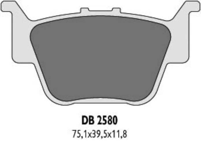 Delta Braking Klocki Hamulcowe Kh373 Honda Trx Tył - Zastępują Db2580Mx-D O