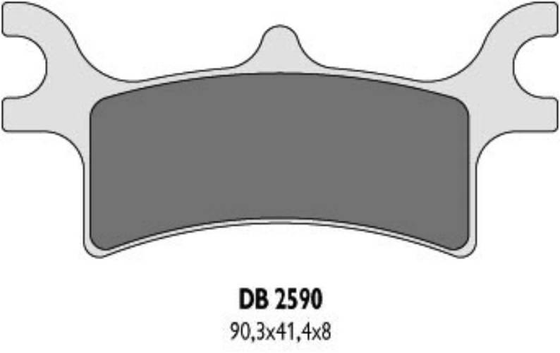 Delta Braking Klocki Hamulcowe Kh314 Polaris Tył - Zastępują Db2590Mx-D Ora