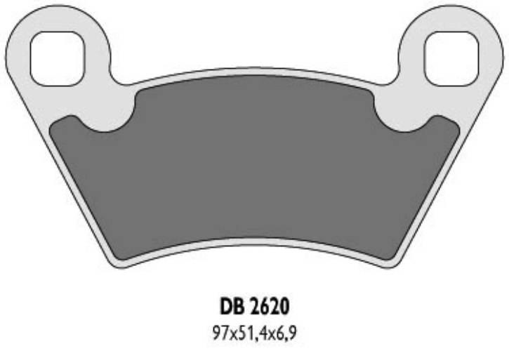 Delta Braking Klocki Hamulcowe Kh354 Polaris - Zastępują Db2620Mx-D Oraz Db