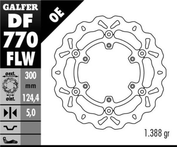Galfer Tarcza Hamulcowa Przód Ktm 950/990 Adventure '02-'11, Lc4 620/640/66