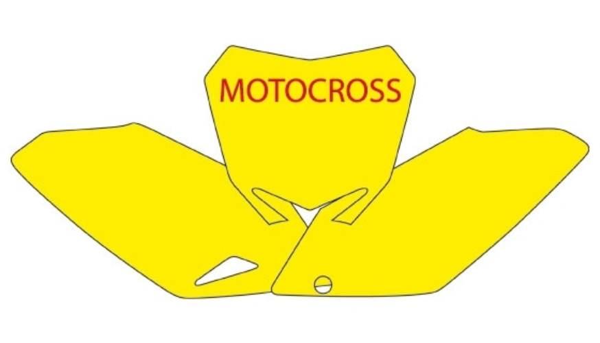 Blackbird Komplet Naklejek Oklein Pod Numery Startowe Suzuki Rmz 450 '08-'1