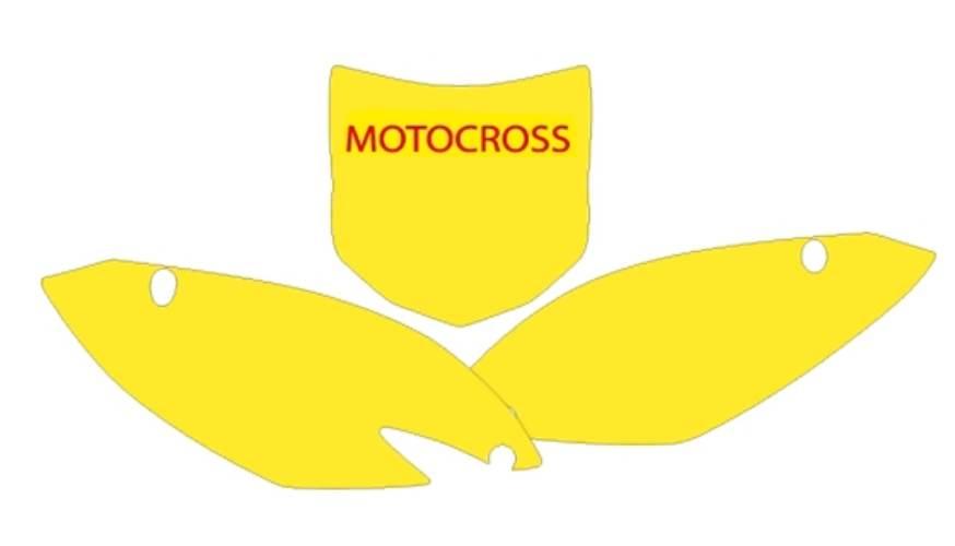 Blackbird Komplet Naklejek Oklein Pod Numery Startowe Kawasaki Kxf 250 '09-